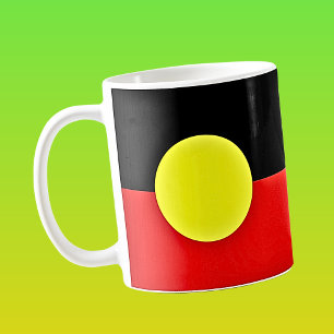 Taza De Café Bandera aborigen australiana