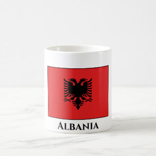 Taza De Café Bandera albanesa