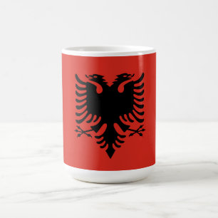 Taza De Café Bandera albanesa