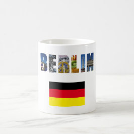 Taza De Café Bandera alemana de Berlín