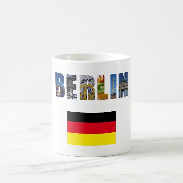 Taza De Café Bandera alemana de Berlín (Centro)