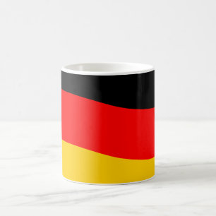 Taza De Café Bandera alemana ondeando