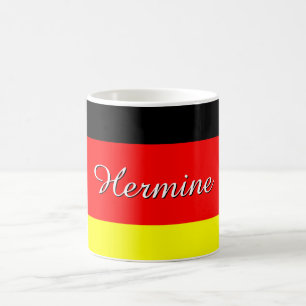 Taza De Café Bandera alemana personalizada