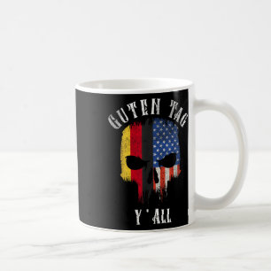 Taza De Café Bandera Alemana Y Estadounidense _ Guten Tag Yall