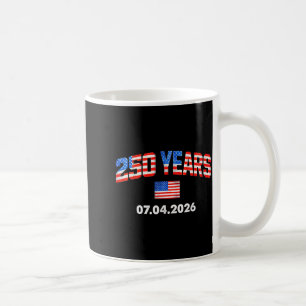 Taza De Café Bandera Americana 250 Años 4 de