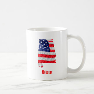 Taza De Café Bandera Americana Alabama Estados Unidos