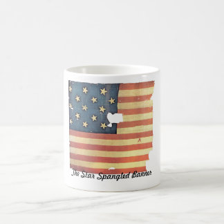 Taza De Café Bandera americana con 15 estrellas - la estrella