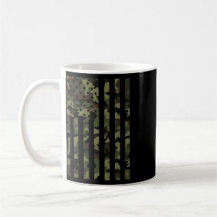 Taza De Café Bandera Americana De Camuflaje Usa Hombres Chicos
