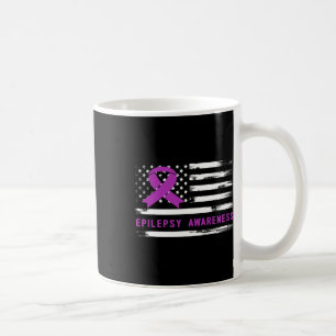 Taza De Café Bandera Americana de Concientización sobre la Epil