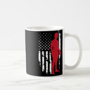 Taza De Café Bandera Americana De EE. UU. Boxeo Kickboxing Patr