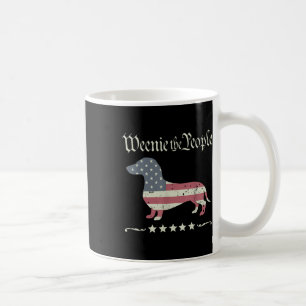 Taza De Café Bandera Americana De Weenie The People 4 De Julio 