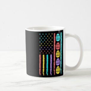 Taza De Café Bandera americana Feliz caza de huevos en Pascua P