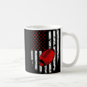 Taza De Café Bandera Americana Fútbol Estados Unidos Patriótico