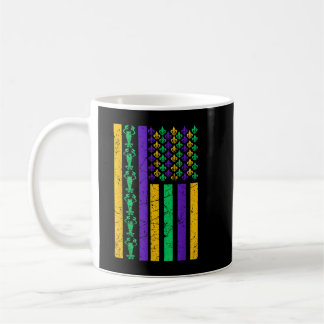 Taza De Café Bandera Americana Mardi Gras Costume Mardi Gras Cr