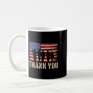 Taza De Café Bandera Americana Patriótica Gracias Día de Vetera