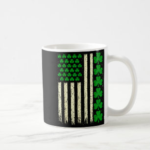 Taza De Café Bandera americana tréboles irlandeses hombres día