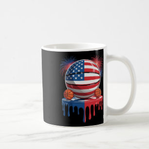 Taza De Café Bandera Americana Usa Helado Goteo Juego Sketll Go