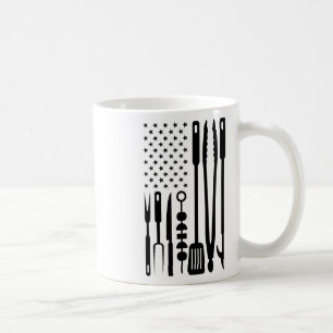 Taza De Café Bandera Americana Utensil Bbq Tools Griller Pitmas