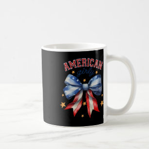 Taza De Café Bandera Americana Vintage Roja Blanca Y Patriota G