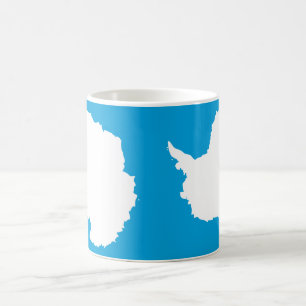 Taza De Café Bandera Antártica Cerámica Mug