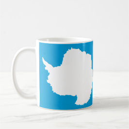Taza De Café Bandera Antártica Cerámica Mug