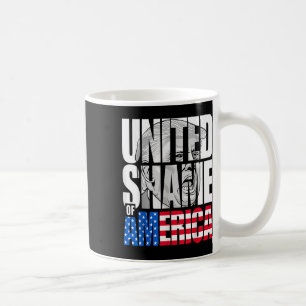 Taza De Café Bandera Anti Trump United Shame Of America