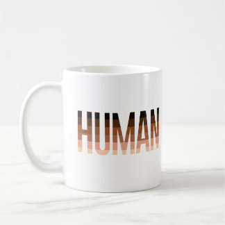 Taza De Café Bandera antiracista humana
