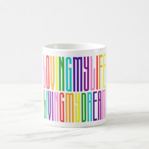 Taza De Café Bandera arcoiris del orgullo gay LGBTQ Colorido