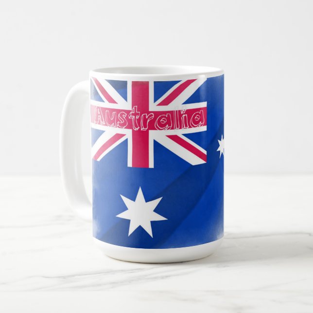 Taza De Café Bandera australiana (Anverso izquierdo)