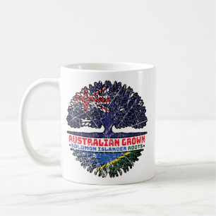 Taza De Café Bandera australiana de las Islas Salomón