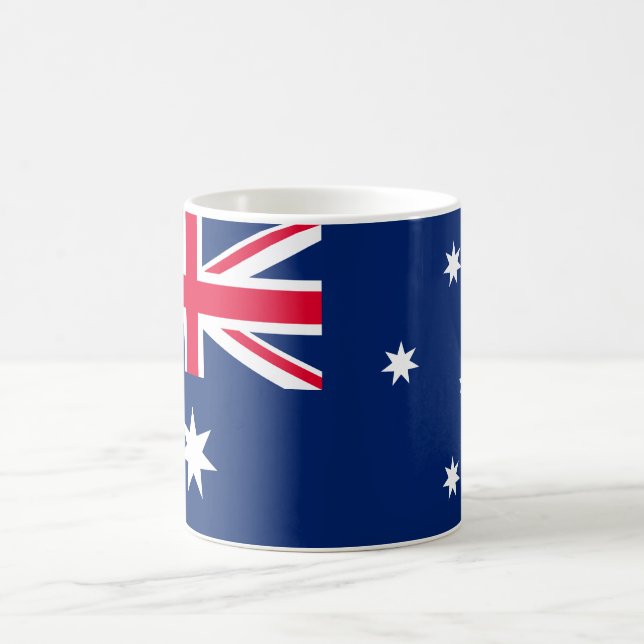 Taza De Café Bandera australiana Mug (Centro)