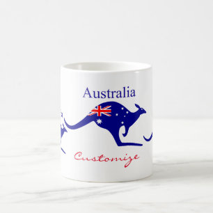 Taza De Café Bandera australiana Thunder_Cove