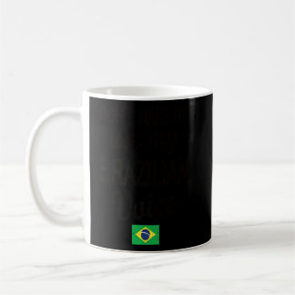Taza De Café Bandera brasileña de la voz brasileña