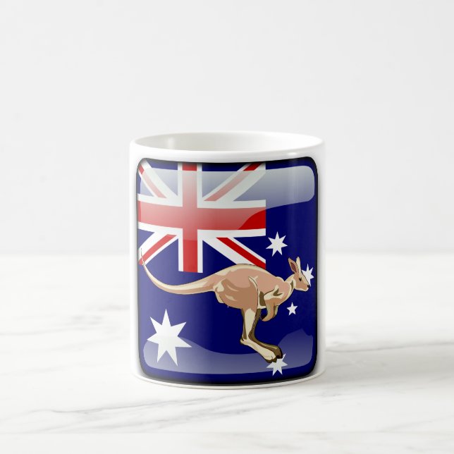 Taza De Café Bandera brillante australiana (Centro)