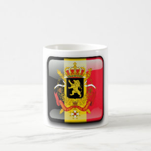 Taza De Café Bandera brillante belga