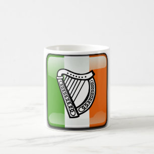 Taza De Café Bandera brillante irlandesa
