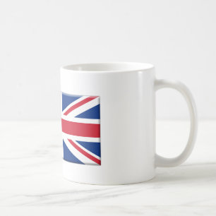 Taza De Café Bandera británica biselada