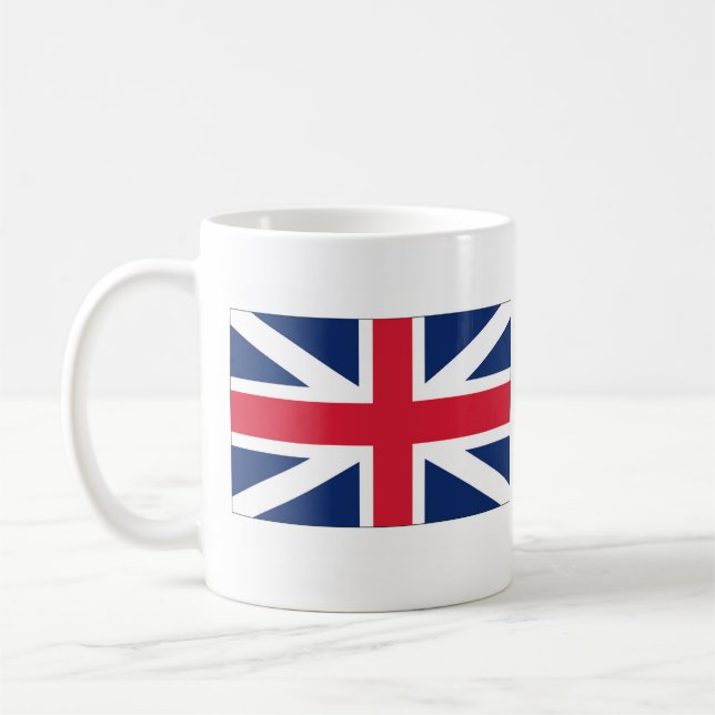 Taza De Café Bandera Británica: Dios salve el té del rey/tazón  (Izquierda)