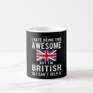 Taza De Café Bandera Británica Patrimonio de la Humanidad Roja