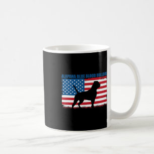 Taza De Café Bandera Bulldog de sangre azul Alapaha