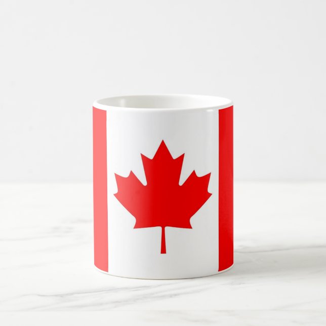 Taza De Café bandera canadiense (Centro)