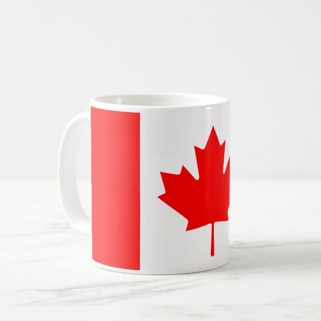 Taza De Café Bandera (canadiense) de Canadá (Anverso izquierdo)