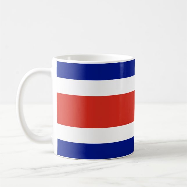 Taza De Café Bandera Civil de Costa Rica (Izquierda)