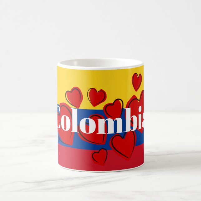 Taza De Café Bandera colombiana (Centro)
