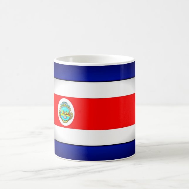 Taza De Café Bandera costarricense estilizada (Centro)