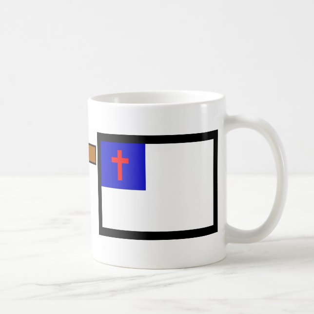 Taza De Café Bandera cristiana (Derecha)