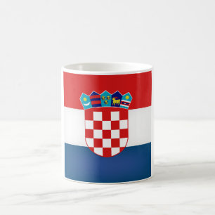 Taza De Café Bandera croata de Guay