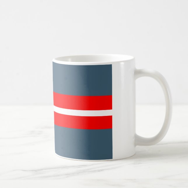 Taza De Café Bandera danesa de la resistencia (Derecha)