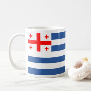 Taza De Café Bandera de Adjara Patriótica