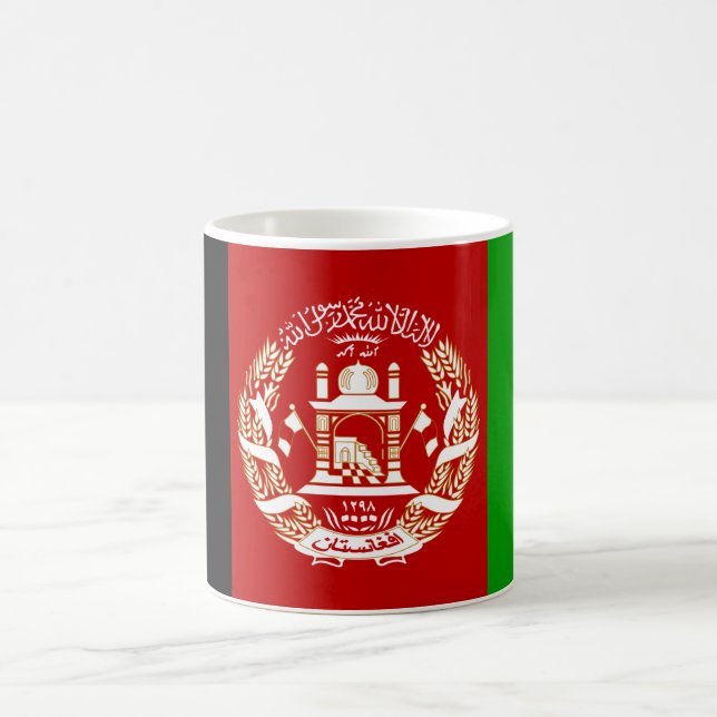 Taza De Café Bandera de Afganistán (Centro)